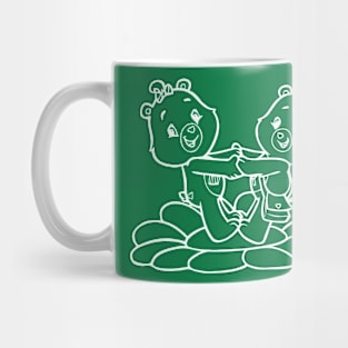 twin bears playing Mug